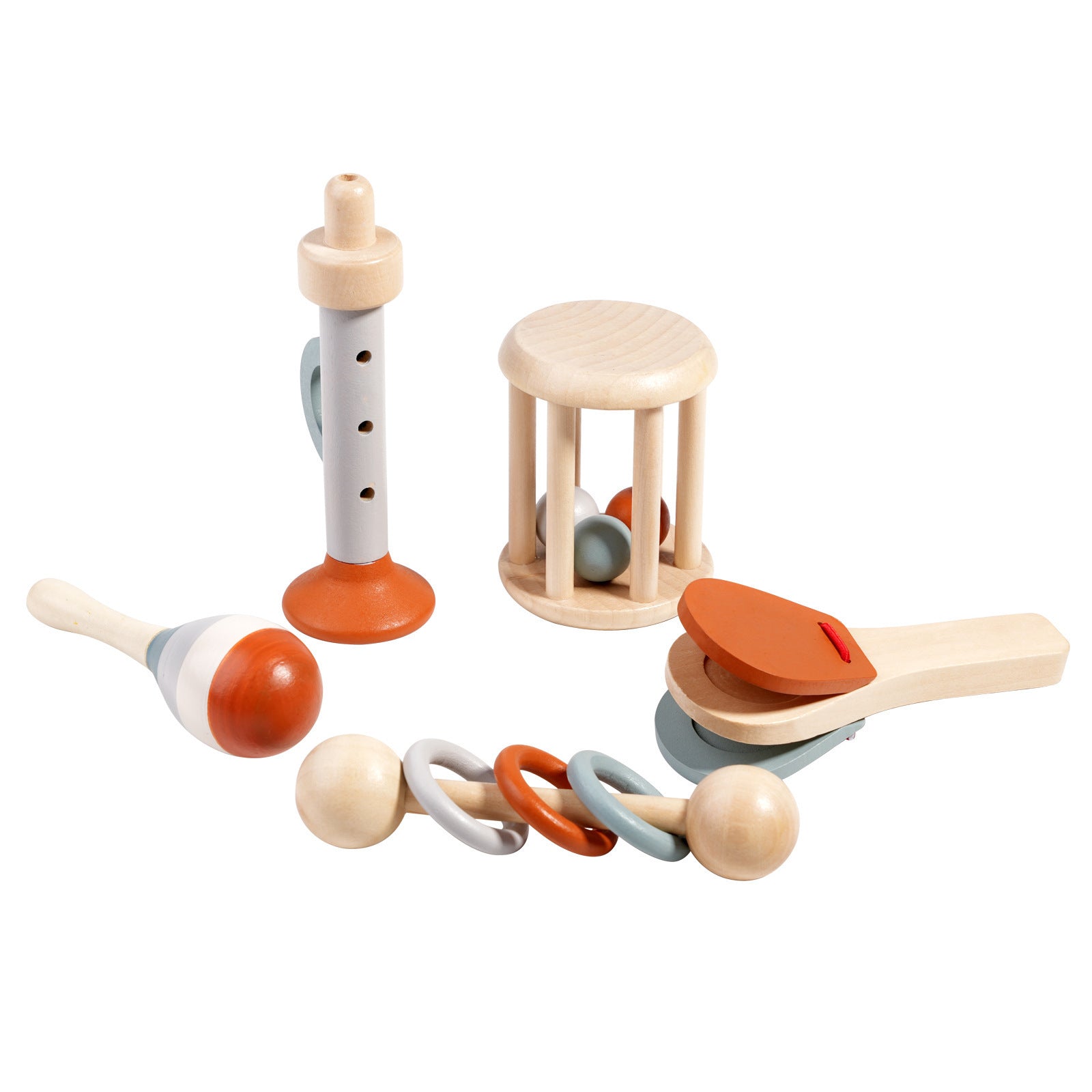 Baby Rattle Early Education Wooden Toys