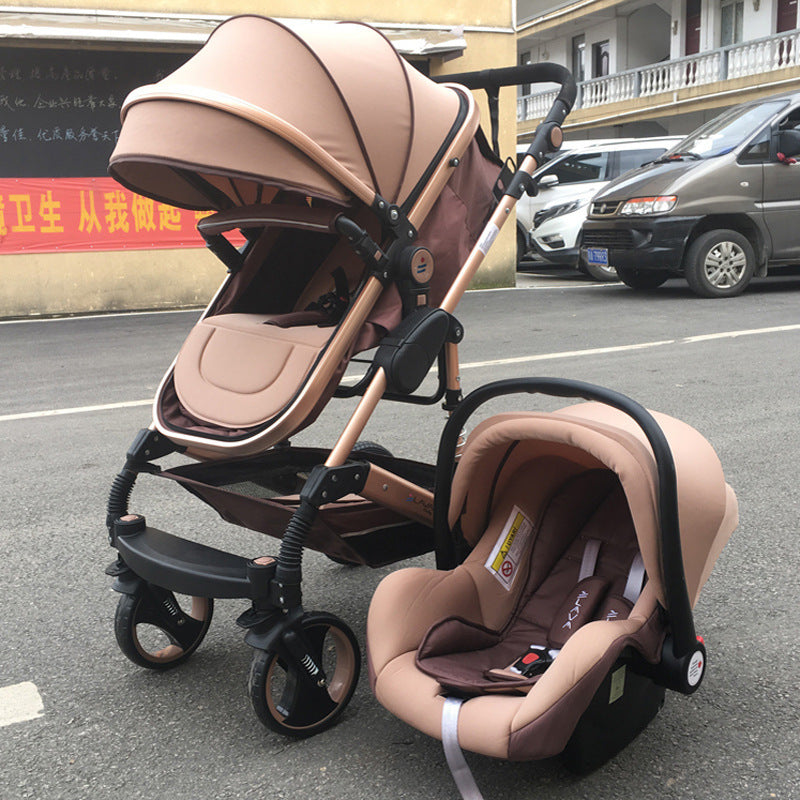 High-view Stroller Can Sit And Lie Down