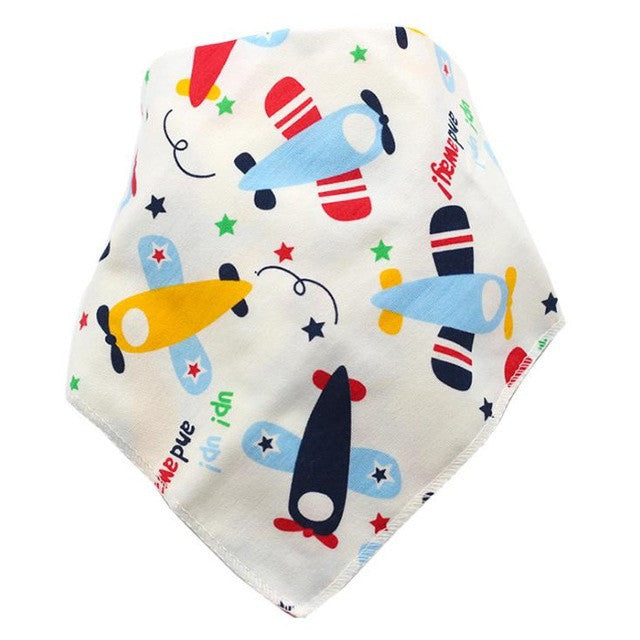 Baby Bibs Waterproof e Cotton Cartoon Child Baberos