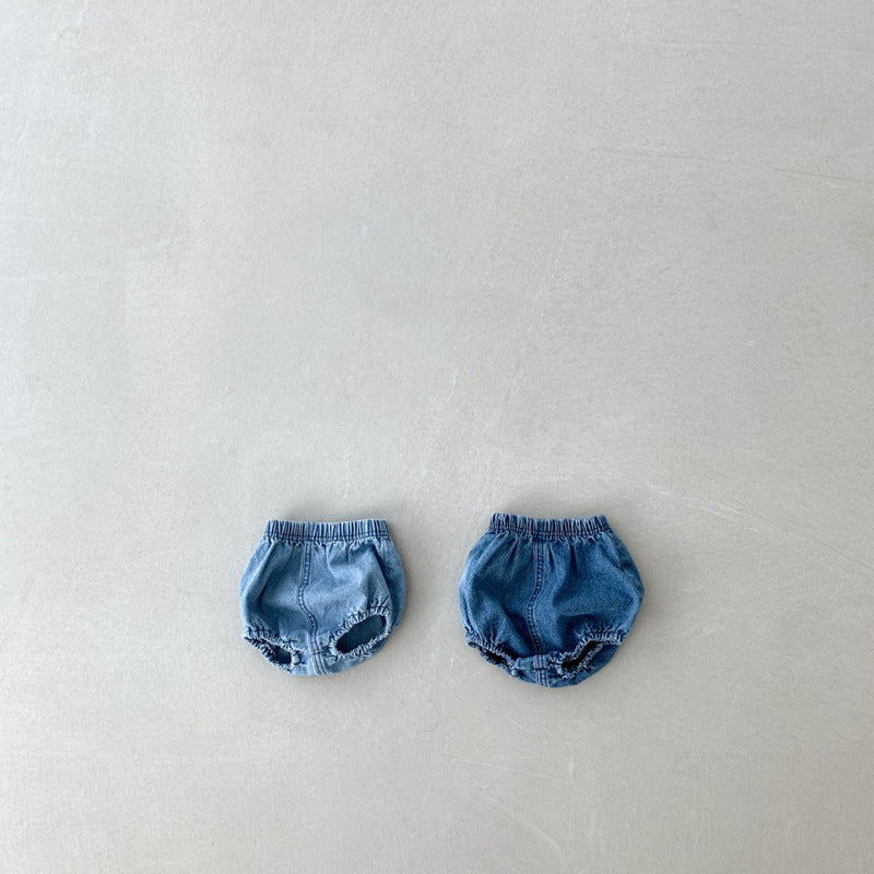 Korean Style Denim Pants Summer Infant Toddler