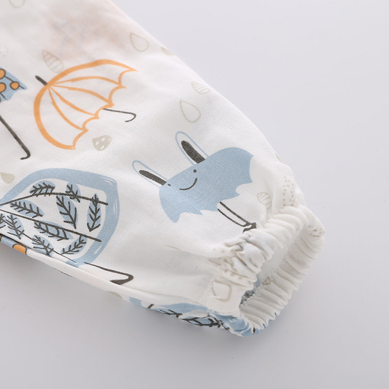 Gauze Baby Sleeping One-Piece Pajamas