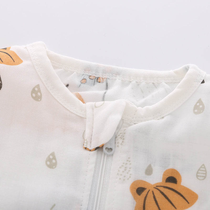 Gauze Baby Sleeping One-Piece Pajamas