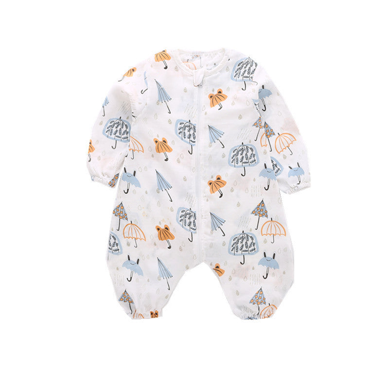 Gauze Baby Sleeping One-Piece Pajamas