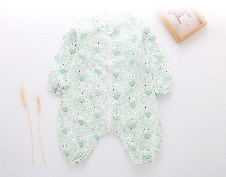 Gauze Baby Sleeping One-Piece Pajamas