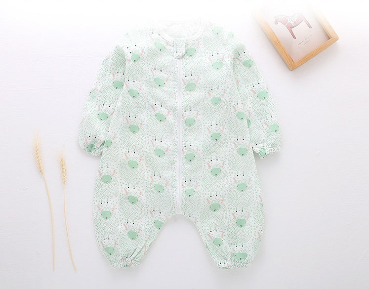 Gauze Baby Sleeping One-Piece Pajamas