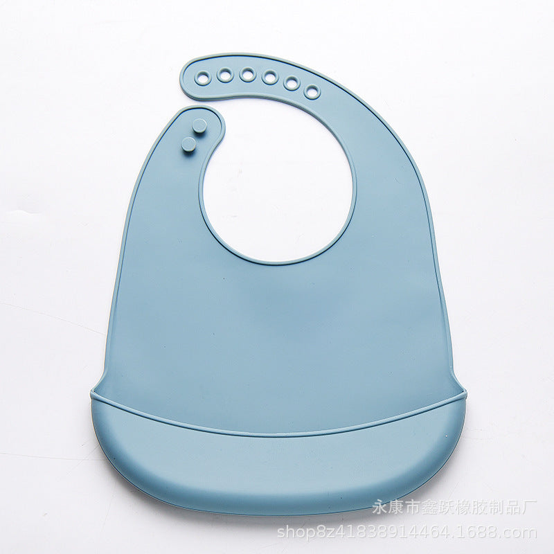 Thin Baby Eating Silicone Baby Bibs Oil-proof
