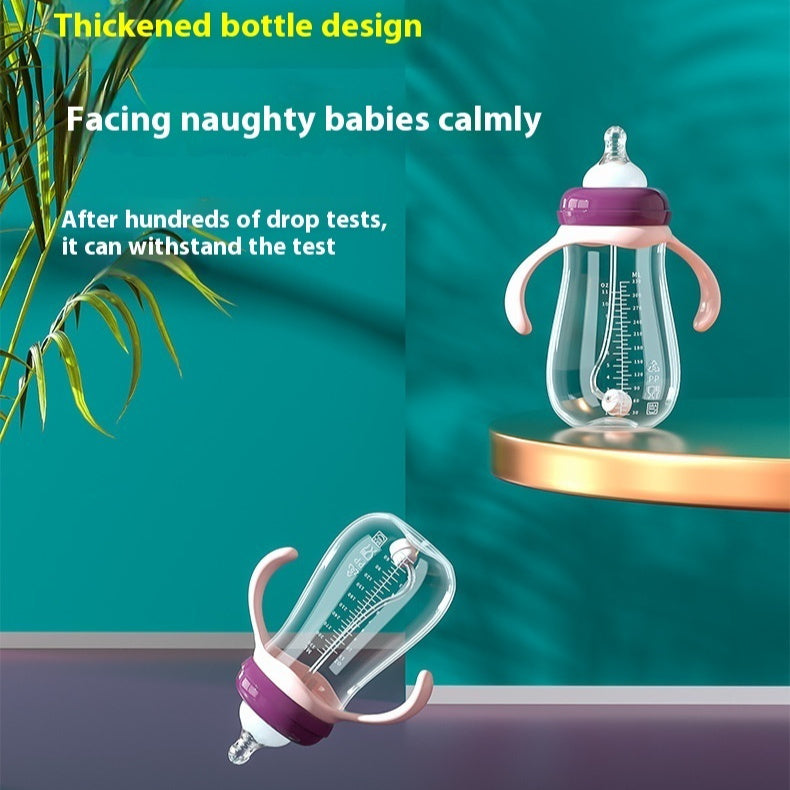 Baby Wide Caliber PP Straw Feeding Bottle