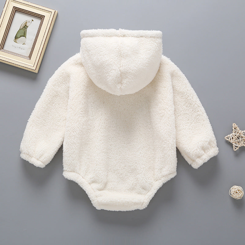 Infant Toddler Cute Plush One-piece Sweater Baby