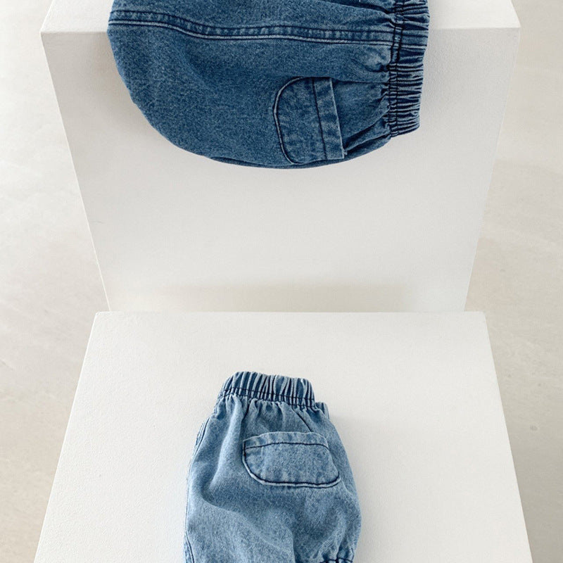 Korean Style Denim Pants Summer Infant Toddler