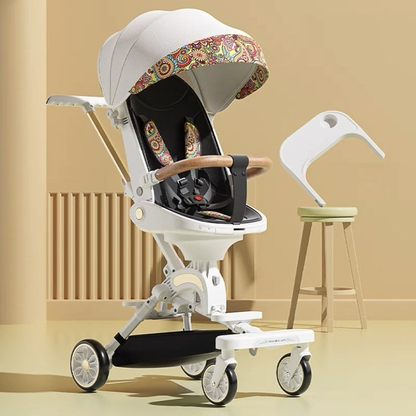Can Sit And Lie Flat Two-way Folding Lightweight Stroller
