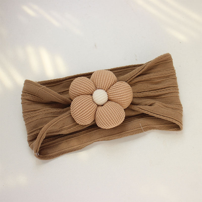 Soft Nylon Baby Flower Headbands For