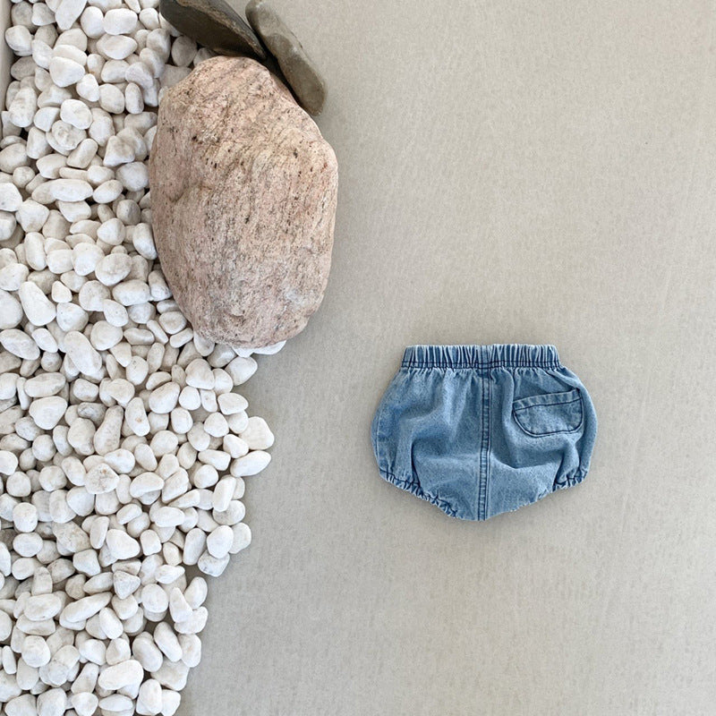 Korean Style Denim Pants Summer Infant Toddler