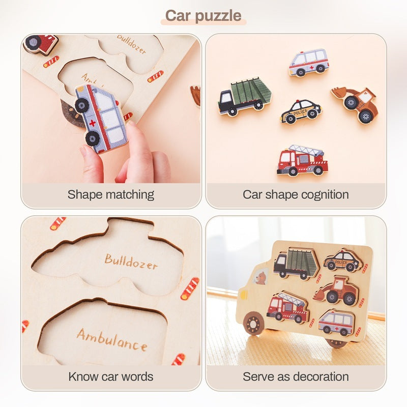 Fashion Baby Early Education Wooden Puzzle Toys