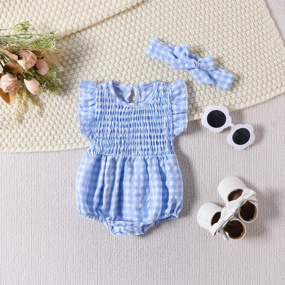 Baby Girl Solid Color Baby Sleeveless Triangle