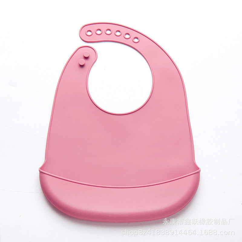 Thin Baby Eating Silicone Baby Bibs Oil-proof