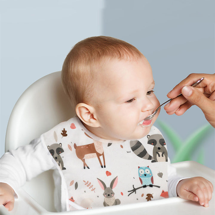 Polyester TPU Coated Waterproof Baby Bibs