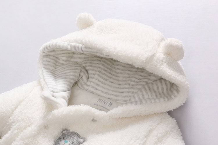Baby clothes lamb winter cotton padded