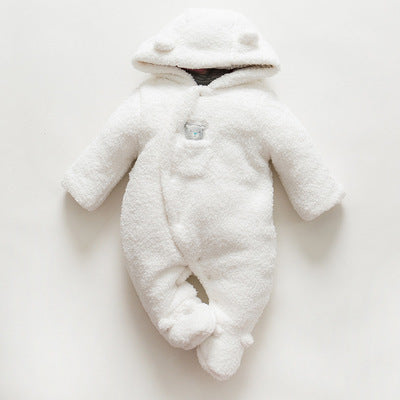 Baby clothes lamb winter cotton padded