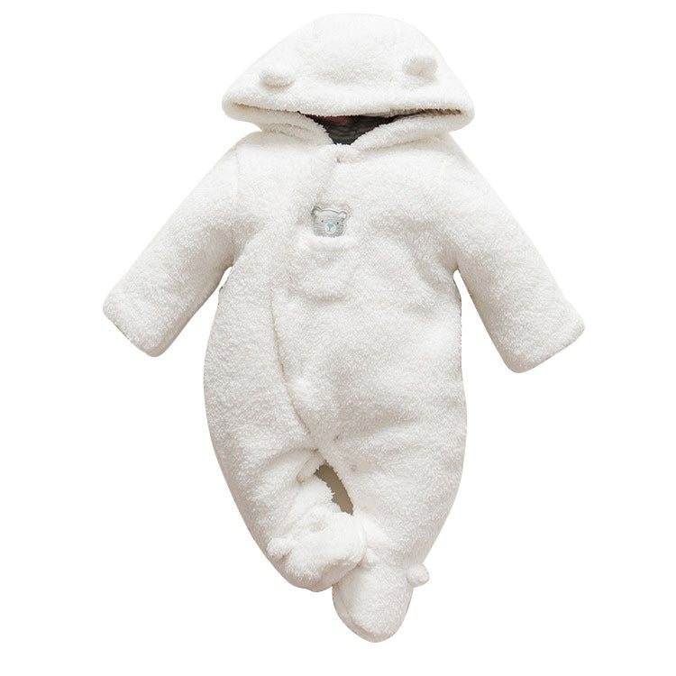 Baby clothes lamb winter cotton padded