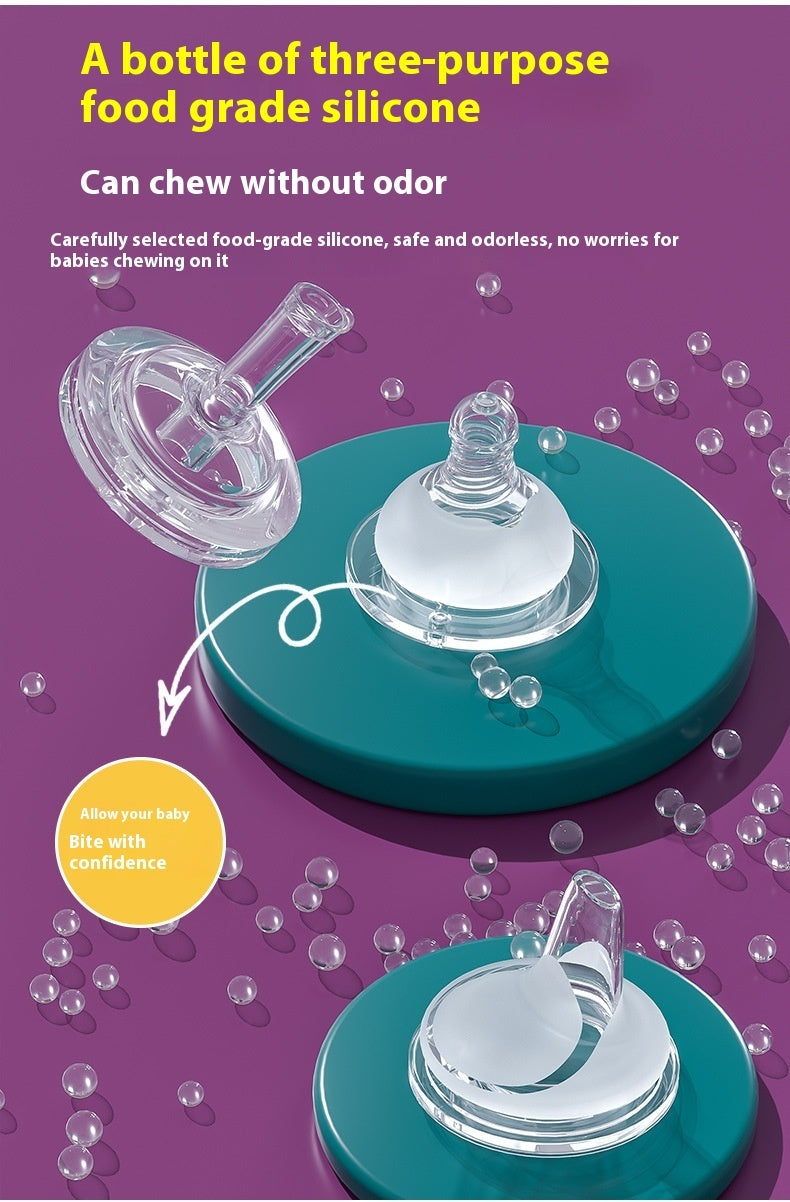 Baby Wide Caliber PP Straw Feeding Bottle
