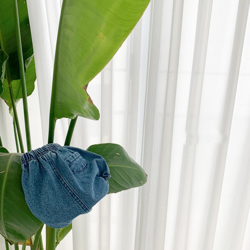 Korean Style Denim Pants Summer Infant Toddler