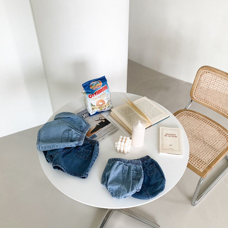 Korean Style Denim Pants Summer Infant Toddler