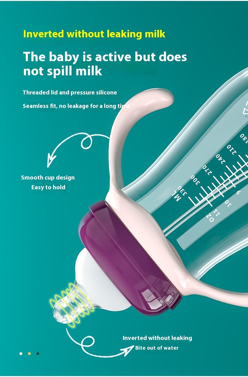 Baby Wide Caliber PP Straw Feeding Bottle