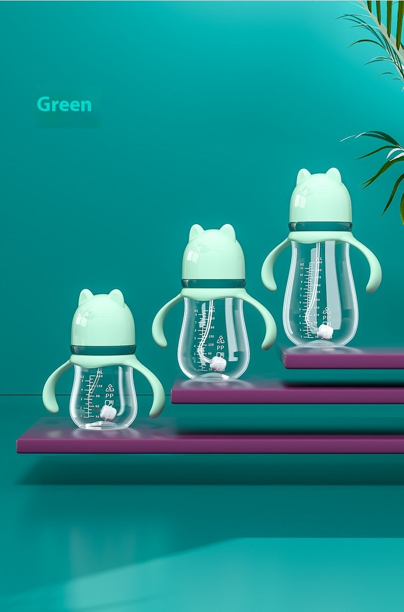 Baby Wide Caliber PP Straw Feeding Bottle