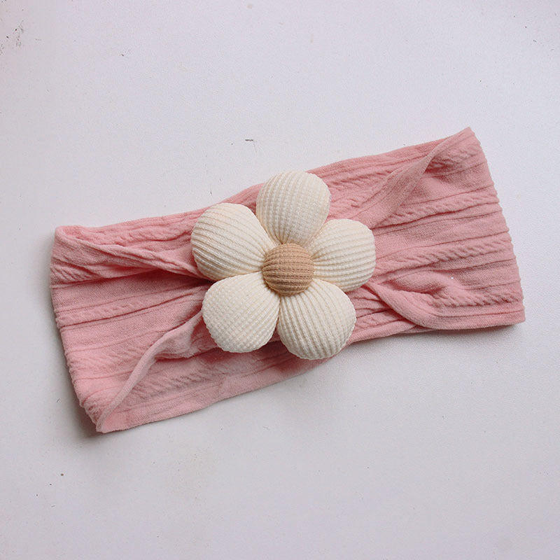 Soft Nylon Baby Flower Headbands For
