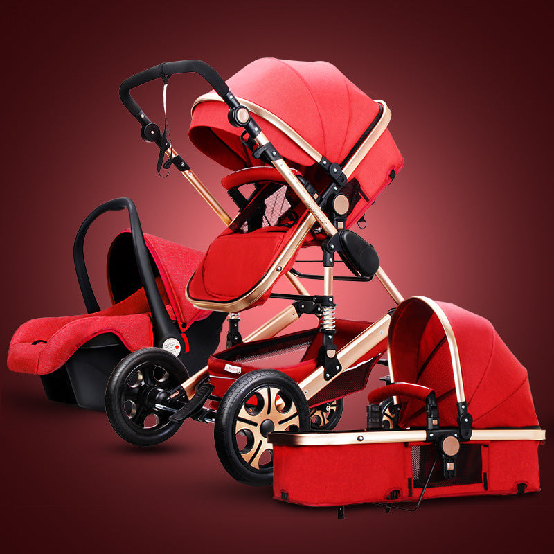 High-view Stroller Can Sit And Lie Down