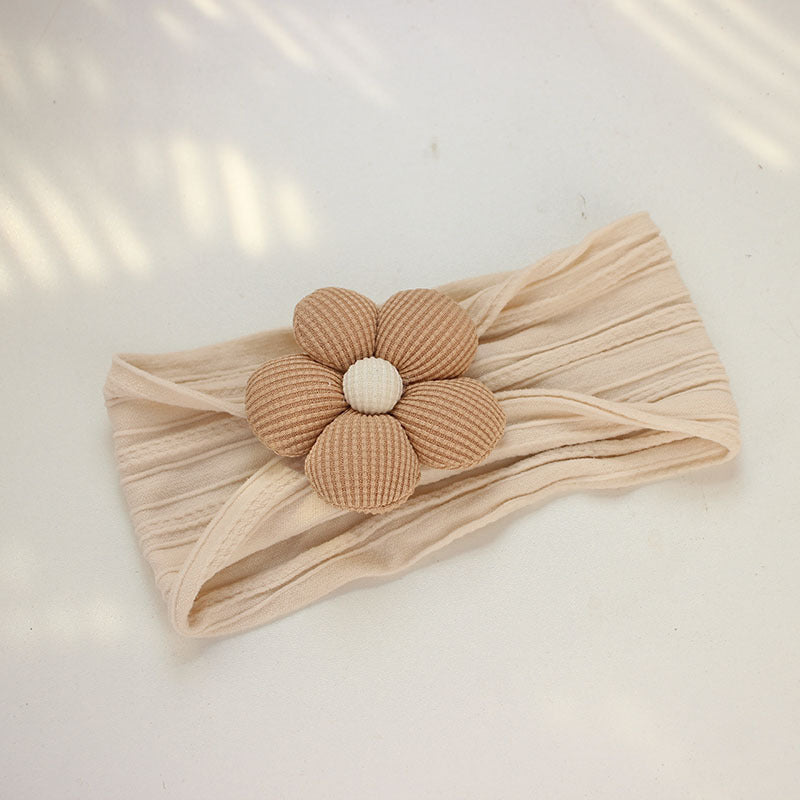 Soft Nylon Baby Flower Headbands For