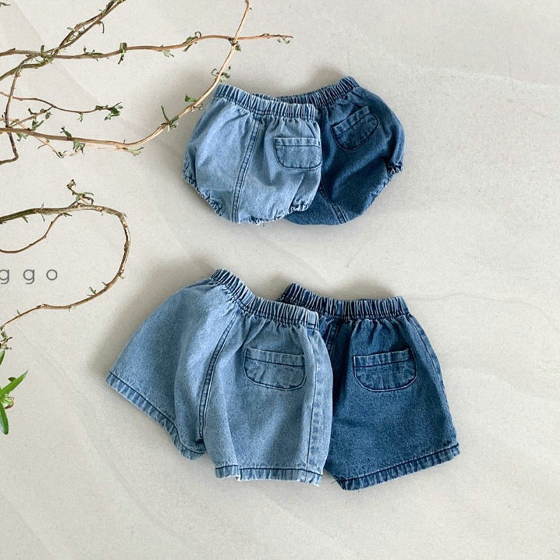 Korean Style Denim Pants Summer Infant Toddler