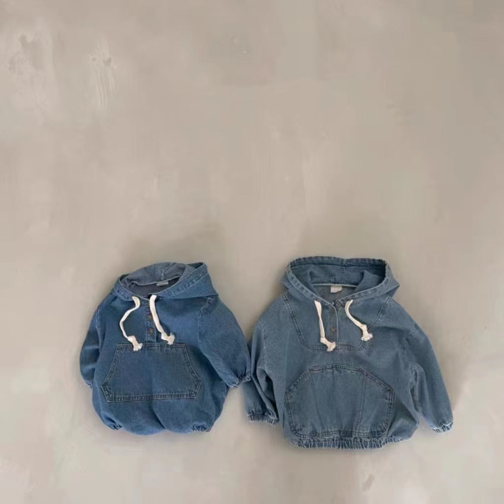Infants Baby Denim Hoodie