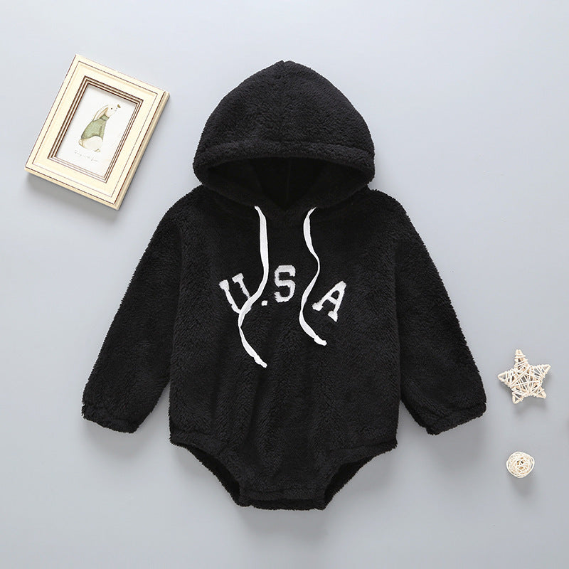 Infant Toddler Cute Plush One-piece Sweater Baby