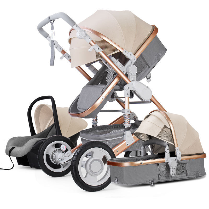 High-view Stroller Can Sit And Lie Down