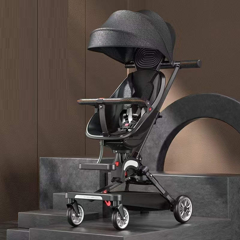Can Sit And Lie Flat Two-way Folding Lightweight Stroller