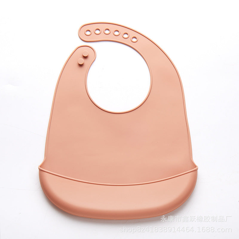 Thin Baby Eating Silicone Baby Bibs Oil-proof