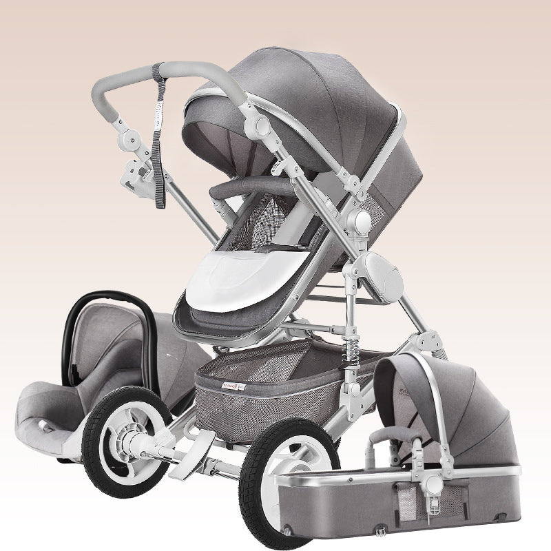 High-view Stroller Can Sit And Lie Down