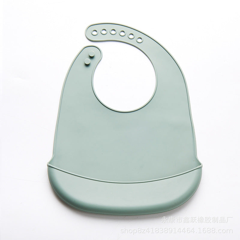 Thin Baby Eating Silicone Baby Bibs Oil-proof