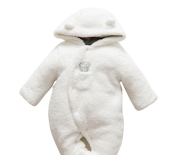 Baby clothes lamb winter cotton padded