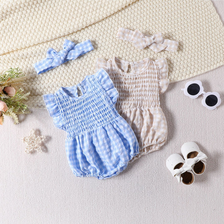 Baby Girl Solid Color Baby Sleeveless Triangle