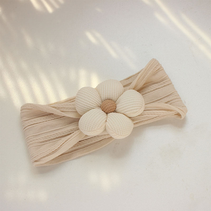 Soft Nylon Baby Flower Headbands For